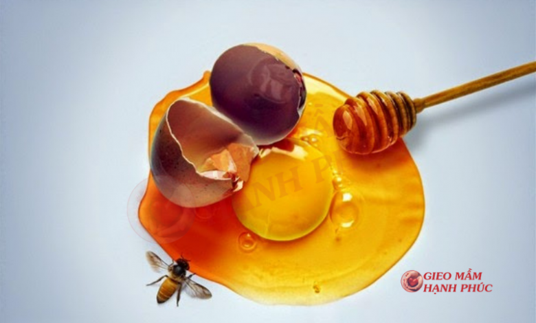 trứng gà mật ong tốt cho tinh trùng